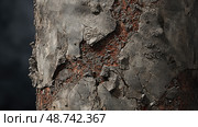 chipped grunge cement texture ai generated. Стоковое AI-изображение, AI-художник Vectorwin / Фотобанк Лори