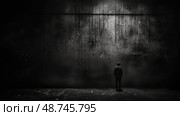 mystery scratchy black background ai generated. Стоковое AI-изображение, AI-художник Vectorwin / Фотобанк Лори