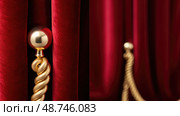 prestige red velvet rope ai generated. Стоковое AI-изображение, AI-художник Vectorwin / Фотобанк Лори