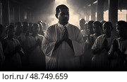 unity black and white pray ai generated. Стоковое AI-изображение, AI-художник Vectorwin / Фотобанк Лори