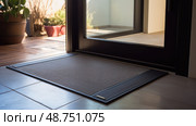 industrial door threshold ai generated. Стоковое AI-изображение, AI-художник Vectorwin / Фотобанк Лори