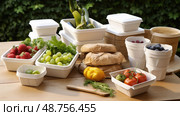 sustainable white packaging ai generated. Стоковое AI-изображение, AI-художник Vectorwin / Фотобанк Лори