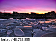Ultraviolett sunrise in Tromso (2016 год). Стоковое фото, фотограф Tamara Sushko / Фотобанк Лори