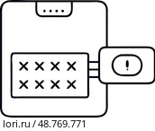 Иконка кодового замка на прозрачном фоне. Стоковое AI-изображение, AI-художник Ольга Березина / Фотобанк Лори