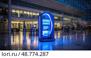arport blue i symbol ai generated. Стоковое AI-изображение, AI-художник Vectorwin / Фотобанк Лори