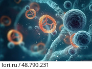 Embryonic stem cell. Стоковое AI-изображение, AI-художник Anastasy Yarmolovich / Фотобанк Лори