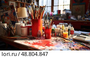artist red sharpie ai generated. Стоковое AI-изображение, AI-художник Vectorwin / Фотобанк Лори