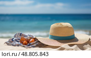 beachbag summer accessories ai generated. Стоковое AI-изображение, AI-художник Vectorwin / Фотобанк Лори