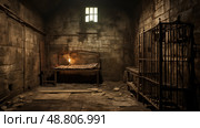 prison dark dungeon ai generated. Стоковое AI-изображение, AI-художник Vectorwin / Фотобанк Лори