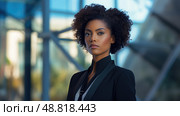 confidence black woman cash ai generated. Стоковое AI-изображение, AI-художник Vectorwin / Фотобанк Лори