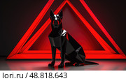 shepherd black german shepard ai generated. Стоковое AI-изображение, AI-художник Vectorwin / Фотобанк Лори