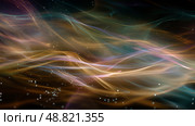 Abstract Streams of Light and Time Warps, Surreal Cosmic Energy in Fluid Motion. Абстрактные потоки света и искривления времени, сюрреалистическая космическая энергия в текучем движении. Стоковое AI-изображение, AI-художник Katsiaryna Repich / Фотобанк Лори