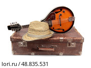 Suitcase and mandolin three. Стоковое фото, фотограф Николай Григорьев / Фотобанк Лори