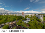 Двор в районе Медведково. Стоковое фото, фотограф Игорь Рожков / Фотобанк Лори