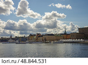 Пвнарома Старого города (Gamla Stan) в Стокгольме, Швеция (2014 год). Редакционное фото, фотограф Дымов Игорь / Фотобанк Лори