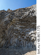 Basalt columns in Garni Gorge, Armenia. Стоковое фото, фотограф Юлия Белоусова / Фотобанк Лори