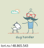 canine training a dog. Стоковая иллюстрация, агентство Ingram Publishing / Фотобанк Лори