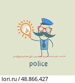 Police keeps the idea of. Стоковая иллюстрация, агентство Ingram Publishing / Фотобанк Лори