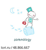 somnology flies on pillows. Стоковая иллюстрация, агентство Ingram Publishing / Фотобанк Лори