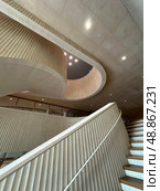 Stairs in the National Library of Israel. Редакционное фото, фотограф Irina Opachevsky / Фотобанк Лори