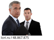 Businessmen with briefcase. Стоковое фото, агентство Ingram Publishing / Фотобанк Лори