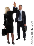 Business people clapping hands. Стоковое фото, агентство Ingram Publishing / Фотобанк Лори