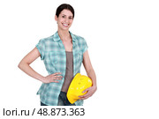 Manual female worker. Стоковое фото, агентство Ingram Publishing / Фотобанк Лори