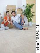 Couple on moving day. Стоковое фото, агентство Ingram Publishing / Фотобанк Лори