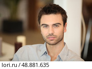 Tired-looking man. Стоковое фото, агентство Ingram Publishing / Фотобанк Лори