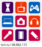 Entertainment icons. Стоковая иллюстрация, агентство Ingram Publishing / Фотобанк Лори