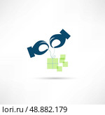 unpack a gift icon. Стоковая иллюстрация, агентство Ingram Publishing / Фотобанк Лори
