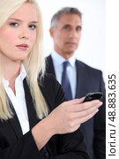 Business man and assistant. Стоковое фото, агентство Ingram Publishing / Фотобанк Лори