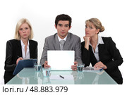 3 interviewers. Стоковое фото, агентство Ingram Publishing / Фотобанк Лори