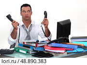 overworked businessman. Стоковое фото, агентство Ingram Publishing / Фотобанк Лори