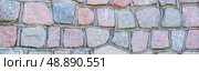 Stone wall made of large stones. Стоковое фото, фотограф Дмитрий Попов / Фотобанк Лори