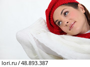 Attractive woman daydreaming. Стоковое фото, агентство Ingram Publishing / Фотобанк Лори