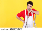 Portrait of a young painter. Стоковое фото, агентство Ingram Publishing / Фотобанк Лори