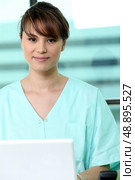Medical receptionist. Стоковое фото, агентство Ingram Publishing / Фотобанк Лори
