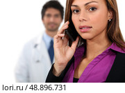 Portrait of a medical receptionist. Стоковое фото, агентство Ingram Publishing / Фотобанк Лори