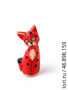 Painted wooden cat. Стоковое фото, агентство Ingram Publishing / Фотобанк Лори