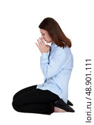 Woman praying. Стоковое фото, агентство Ingram Publishing / Фотобанк Лори