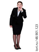 Businesswoman shouting. Стоковое фото, агентство Ingram Publishing / Фотобанк Лори