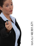 Angry businesswoman. Стоковое фото, агентство Ingram Publishing / Фотобанк Лори