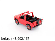 Scale model of red of road vehicle. Стоковое фото, агентство Ingram Publishing / Фотобанк Лори