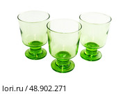 Three empty goblets. Стоковое фото, агентство Ingram Publishing / Фотобанк Лори