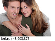Young couple sharing a moment of tenderness. Стоковое фото, агентство Ingram Publishing / Фотобанк Лори