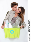 Recycling plastic bottles. Стоковое фото, агентство Ingram Publishing / Фотобанк Лори