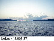 Закат на море. Стоковое фото, фотограф Анна Карлтон / Фотобанк Лори