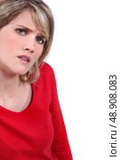 Worried woman. Стоковое фото, агентство Ingram Publishing / Фотобанк Лори