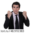 Nervous businessman. Стоковое фото, агентство Ingram Publishing / Фотобанк Лори